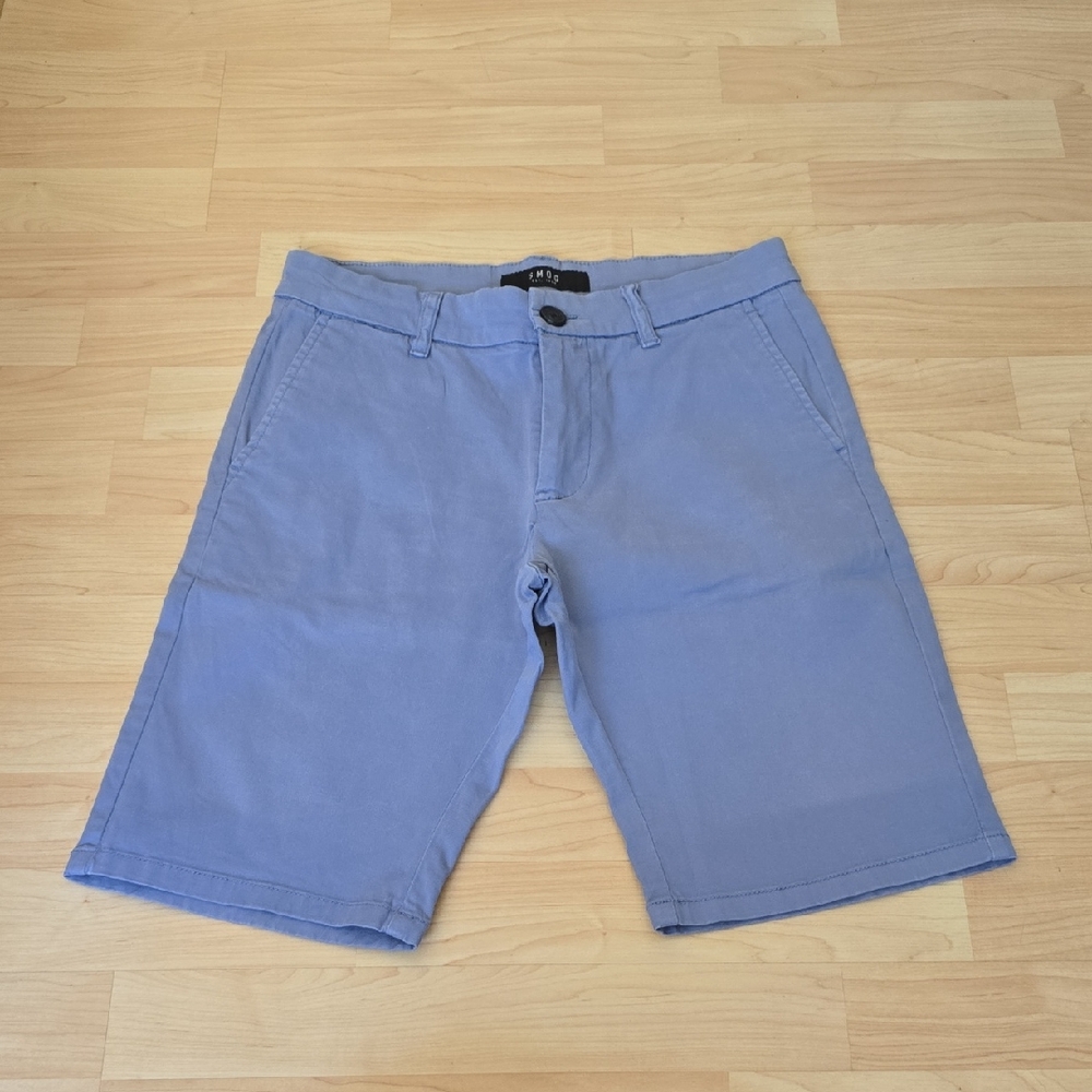 Smog Mens Casual Blue Shorts Flat Front Size XS